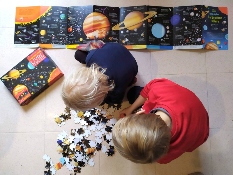 puzzle système solaire espace